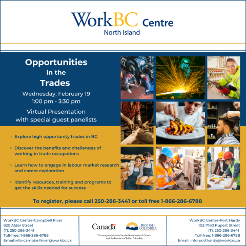 Virtual Information Session: Opportunities in the Trades