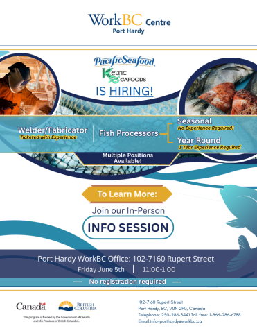In-Person Employer Info Session - Port Hardy