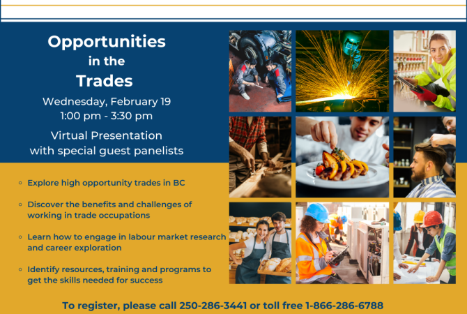 Virtual Information Session: Opportunities in the Trades