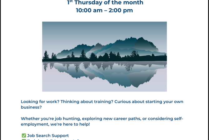 Gold River Drop In Employment Services - First Thursday of the month in 2026