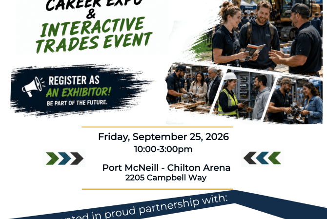 North Island Career Expo & Interactive Trades Event - Friday Sept 25 in Port McNeill