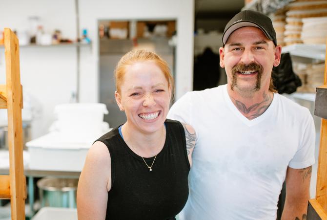 Mandi and Brad - Co-owners of The Sourdough Whisperer in Campbell RIver