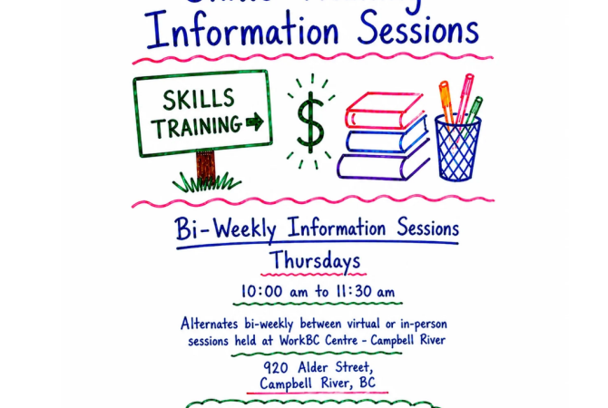 Information Session: Skills Training - call 1-866-286-6788 to register
